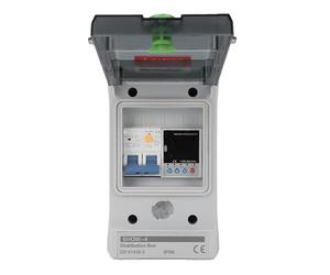 Yanmis Interruttore Automatico WiFi e Contatore di Energia Intelligente 63A, Interruttore Intelligente per Domestico con Controllo Tramite App, Protezione da Sovra/sottotensione, impermeabilità IP65,