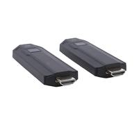 Yanmis Kit Estensore, Trasmettitore e Ricevitore Interfaccia Multimediale HD Wireless Decodifica 4K Uscita 1080P 60Hz Portata 50m 5GHz, con Adattatori Interfaccia Multimediale Micro