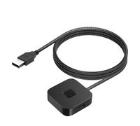 Yanmis Lettore di Impronte Digitali USB Desktop per Wins 10 11, per Scanner di Impronte Digitali Biometrico Wins Hello con Cavo da 4,9 Piedi, Dongle per PC Touch a 360 Gradi (BLACK)