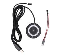 Yanmis Lettore di Impronte Digitali USB, Dongle per Scanner di Impronte Digitali PC Riconoscimento a 360 Gradi per PC Desktop, Laptop, Scanner Biometrico USB con Luce RGB, Cavo da 1,5