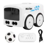 Yanmis Magic Mini RC Bus, 2026 Gesti e Telecomando Smart Sensor Car, Tracciamento Automatico della Linea Veicolo RC Desktop con Luci di Espressione a LED (WHITE)