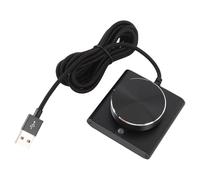 Yanmis Manopola di Controllo del Volume USB, per PC Controller Multimediale USB Manopola di Regolazione del Suono Esterno con Luce a LED a Tasto Muto Ruotabile a 360 ° per Vincere il