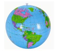 Yanmis Mappamondo Gonfiabile per Bambini, Globo Giocattolo con Mappa in | Palla da spiaggia per bambini con mappa con materiale in PVC per l\'apprendimento della geografia, giocattolo educativo, 11