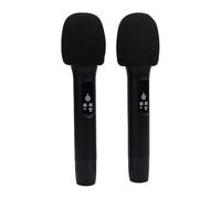Yanmis Microfoni Karaoke Wireless, Doppio Microfono Palmare Cordless UHF con Bluetooth Ricaricabile Ed Elaborazione del Segnale Digitale per Feste di Canto Karaoke
