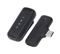 Yanmis Microfono Lavalier WL con Cancellazione del Rumore, Trasmissione Fino a 65 Piedi, Microfonico da Bavero Compatto USB C WL, Microfono da Bavero con Cancellazione del Rumore per
