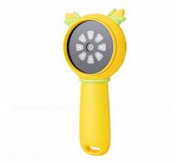 Yanmis Microscopio Digitale per Bambini 1000X, Microscopio Portatile Portatile con Schermo da 2", 8 Luci LED, USB e Memoria (32 GB), Batteria da 600 MAh per L'esplorazione Didattica dei (YELLOW)