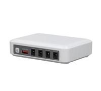 Yanmis Mini UPS, Router Upterrupt Alimentazione Emergenza Compatta Emergenza per Router, Modem, Telecamera di Sicurezza con Uscita USB 5V DC 5V 9V 12V (Spina europea)