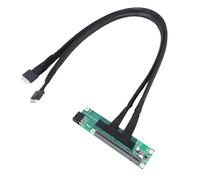 Yanmis PCIE 4.0 16X a SFF 8611 X2 Adattatore Biforcazione Scheda di Riser, Cavo Estensione della Scheda Splitter PCI Express, Cavo Adattatore PCI E 4.0 da 65 Cm per la Scheda Madre,
