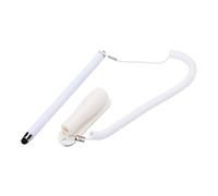 Yanmis Penna Stilo per Touch Screen con Cordino Anti-smarrimento e Base Adesiva, Funziona con Guanti, Antigraffio, Penna Stilo per Moto, Bici Elettrica, Telefono GPS, Tablet (WHITE)