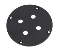 Yanmis Piastra per Pareti Audio in Lega di Alluminio, Pannello Post -terminale Rilegatura per Altoparlanti per Doppio 1/4 in Jack per Cuffie per Barra Domestica per Auto Cabinet (BLACK)