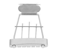 Yanmis Ponte per Cordiera Trapezio per Chitarra a 6 Corde, Durevole, Potenziatore del Suono in Metallo per Basso Jazz Archtop, Spaziatura tra le Corde di 10 Mm, Installazione Semplice