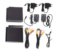 Yanmis Ricevitore Trasmettitore Audio Wireless da 2,4 Ghz, Mittente AV Wireless a 8 Canali, Portata 300 M, con Schermo digitale (Spina europea)