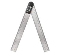 Righello angolare con display digitale, misuratore angolare elettronico 2 in 1 con manopola di bloccaggio 0-360 ° Righello per falegnameria Misuratore goniometro multifunzione(300mm)