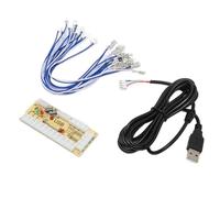 Yanmis Scheda Codificatore USB per Console di Gioco Fai da Te, Supporta Mame e Fight Stick, modalità e Automatica, LED Lampeggiante, Adatta per Mini, Console per Videogiochi Classica