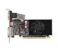 Yanmis Scheda Grafica GT 210, Scheda Grafica GPU da Gioco DDR3 550 MHz PCI Express 2.0 a 64 Bit, HDMI DVI VGA con Ventola di Raffreddamento per Giochi da Ufficio e PC
