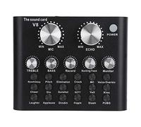 Yanmis Scheda, Interfaccia Bluetooth in Metallo con 112 Effetti Elettroacustici 18 Effetti Sonori 6 modalità, per Dispositivi Mobili K Song Trasmissione Dal Streaming Computer