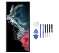 Yanmis Schermo LCD di Ricambio per S22 Ultra, Gruppo Digitalizzatore Touch LED Organico da 6,7 Pollici con Sensore di Impronte Digitali e Strumenti, Gruppo Display (Colore