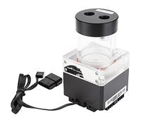 Yanmis Serbatoio di Raffreddamento Ad Acqua per PC da 800 L/h, Pompa e Serbatoio Integrati, Anodo in Alluminio + PMMA + POM, Testa della Pompa da 4 M, Tensione di Avvio 7 V, di Raffreddamento Rapido