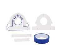 Yanmis Set Applicatore Nastro per Pittori, Kit Dispenser Pellicola per Mascheratura con Nastro Adesivo Blu 25 Mm di Larghezza, Strumento per Mascheratura Taglierina Applicatore