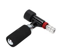 Yanmis Set di Gonfiaggio per Pneumatici per Bici a CO2 con Manometro e Cartuccia - Pompa Ad Aria per Pneumatici per Bicicletta a CO2 Portatile Veloce per Mountain Bike da Strada