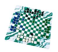 Yanmis Set di Scacchi per 4 Giocatori Tappetino in Gomma da 45 Cm Pezzi degli Scacchi PS 63 Mm Altezza del Re Gioco di Strategia Classico Giocattolo Educativo per la Scuola Familiare (#2)