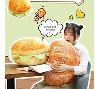 Yanmis Simulazione Cuscino per Hamburger e Pane Simpatico Cuscino per la Decorazione Domestica, Morbido Peluche Imbottito 40 Cm e 35 * 55 Cm, Regalo Perfetto per il Relax (Yanmisktnz92476x-10348053)