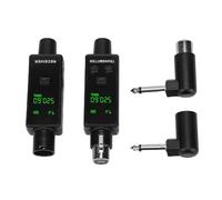 Yanmis system Microfonico XLR Wireless da 2,4 GHz, Ricevitore Trasmettitore Plug and Play con Audio Ad Alta Risoluzione a 24 Bit 48 KHz, per Microfoni a Condensatore Dinamici Mixer PA (1 per 1)