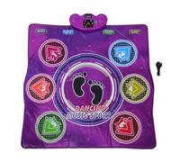 Yanmis Tappetino da Ballo, Tappetino da Gioco con Passi Ritmici, da Ballo Elettronico Wireless con Luci LED, 6 modalità di Gioco, Musica Incorporata, Volume Regolabile,