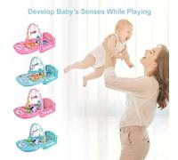 Yanmis Tappetino da Gioco Interattivo per Bambini, Palestra con Calci e Suoni di per Neonati e Bambini, Esercizi di Movimenti Grossolani e Riconoscimento dei Colori, Aiuta i Ad Addormentarsi (BLUE)