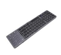 Yanmis Tastiera Bluetooth Pieghevole, Touchpad 2 in 1 e Tastierino Numerico con Interruttore FN, Tastiera Portatile Ripiegabile in Tre Parti, BT5.3, Ideale per Viaggi D'affari Tablet