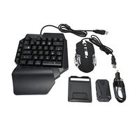 Yanmis Tastiera da Gioco Meccanica a Una Mano, con Cavo USB, Retroilluminazione RGB, per