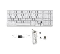 Yanmis Tastiera da Gioco, Tastiera Meccanica Cablata 2.4G / BT3.0 5.0 / Tipo C, Tastiera per Computer con Interruttore Ad Azione Lineare Retroilluminato RGB 98 Tasti