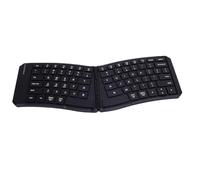 Yanmis Tastiera Pieghevole Ergonomica, Tastiera Bluetooth Pieghevole di Viaggio Portatile, Divisione Wireless e Design Slim Compatibile con per IOS, per Laptop Smartphone Tablet Android