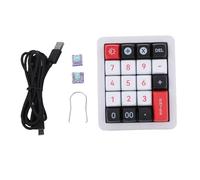 Yanmis Tastierino Numerico USB C Cablato, Numpad Meccanico Macro con Retroilluminazione RGB, Interruttore Rosso, Commutabile a Caldo, Programmabile 19 Tasti Num Pad per Laptop PC (WHITE)