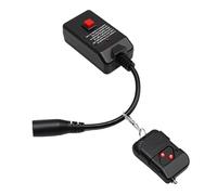 Yanmis Telecomando per Macchina del Fumo, Telecomando Wireless a Due Pulsanti con Interfaccia Cablata XLR a 3 Pin, per Performance DJ di Feste Sul Palco di Macchine per Fumo da 400 W