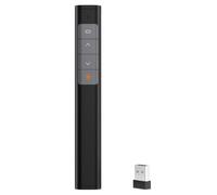 Yanmis Telecomando Wireless per Presentazioni, Clicker Plug and Play con Portata di 30 Metri e Puntatore Rosso, Telecomando PowerPoint Ricaricabile per PPT, Laptop, Ufficio, aula.