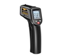 Yanmis Termometro a Infrarossi Industriale Termometro a Temperatura Digitale Materiale Automobilistico, Materiale ABS (BLACK)