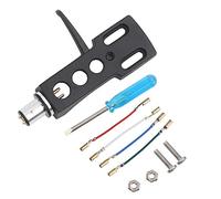 Yanmis Turntable Headshell Mount, Universal Turntable Headshell with Wires 6.3cm Phono Headshell Mount for Various Phono
