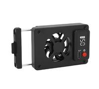 Yanmis Ventola di Raffreddamento per Fotocamera, Ventola di Raffreddamento Esterna a 5 velocità con Batteria da 350 MAh per Fotocamere A7M4 A7C ZVE10 FX30 R5 RP