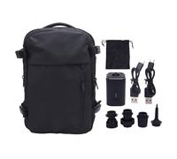 Yanmis Zaino per Aspirapolvere, 36-55L Expantable Vaccpack Backpack Borsa di Compressione del Vuoto con Pompa, Sacchetti di Salvatore Spaziale per Campeggio di Viaggio, Separazione a (BLACK)