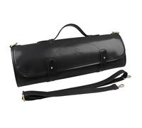 YANMUZI Borsa Porta Coltelli Da Chef Pelle Borsa Coltelli Chef PU Cerata Resistente Coltelli Custodia Per Coltelli Da Cuoco Portatile,Coltelli Non Inclusi,Black