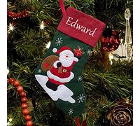 YanNanKe Calze di Natale Personalizzate Nome, Calze di Natale Personalizzate Etichette con Nome, Calze di Natale Decorazioni per la Famiglia (1 Confezione)
