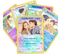 YanNanKe Carta Poke Personalizzata per Coppie con Foto Anime Carta Poke Personalizzata per Anniversario e Matrimonio con Ritratto e Testo del Nome Cartas Personalizzata per Allenatore o Personaggio