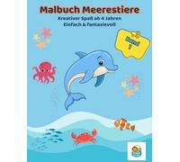 Yanni & Lini: Mein Malbuch - Meerestiere (ab 4 Jahren): 45 liebevolle Motive aus der Unterwasserwelt • einseitig gedruckt • klar & fantasievoll
