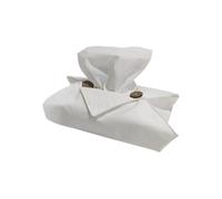 Yanonug Set di fazzoletti di Lino Scatola di fazzoletti di Stoffa nordica Scatola di fazzoletti di Stoffa Scatola di Tessuto Soggiorno casa Auto Auto Soggiorno Scatola di tovaglioli(Pure White)