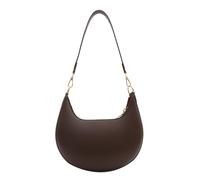 YANPINGJIA Borsa a mezzaluna per ragazze e donne, borsa a tracolla per avambraccio, ascella, borsa a mano alla moda, marrone