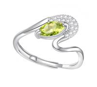 YANQSHM Anelli Argento 925 Donna, Anello Cristallo Argento Sterling S925 per Donna Fatto Mano Fascia Fidanzamento Intrecciata Regolabile Pietra Preziosa Luminosa Zircone Promessa Matrimonio Regalo p