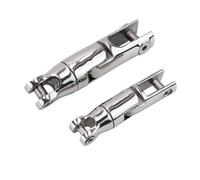 YANSHUYU Attacco Ancoraggio Barca Connettore girevole per catena di ancoraggio in acciaio inox 316, hardware marino, 6-8/10-12 mm, 3 sezioni, Anello di rotazione dell'ancora Connettore di ancoraggio(6