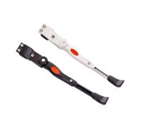 YANSHUYU Cavalletto Bici 1/2pcs Bicycle Side Support Bicycle Rear Bracket Aluminum Alloy Kickstand Adjustable Length for 24-27.5 inch Mountain Bike Rastrelliera Biciclette(White Black)