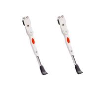 YANSHUYU Cavalletto Bici 1/2pcs Bicycle Side Support Bicycle Rear Bracket Aluminum Alloy Kickstand Adjustable Length for 24-27.5 inch Mountain Bike Rastrelliera Biciclette(White-2pcs)